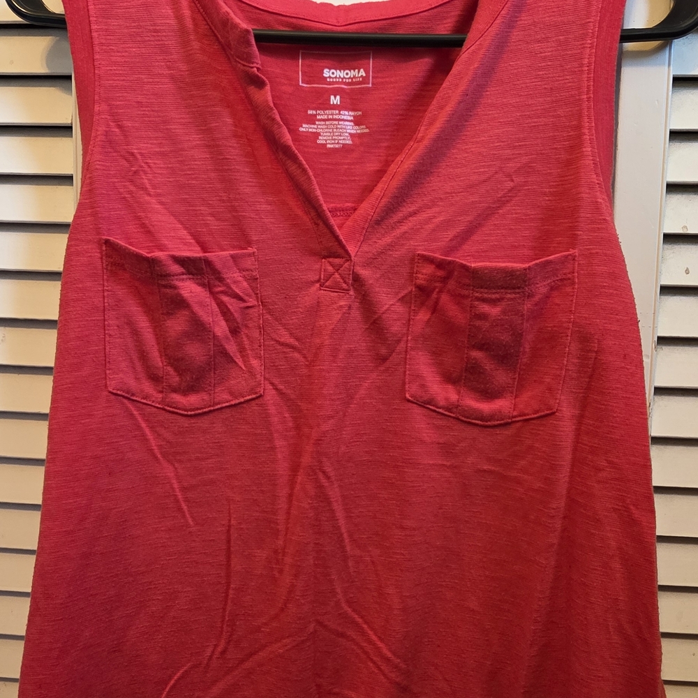 Sonoma Red Sleeveless Top